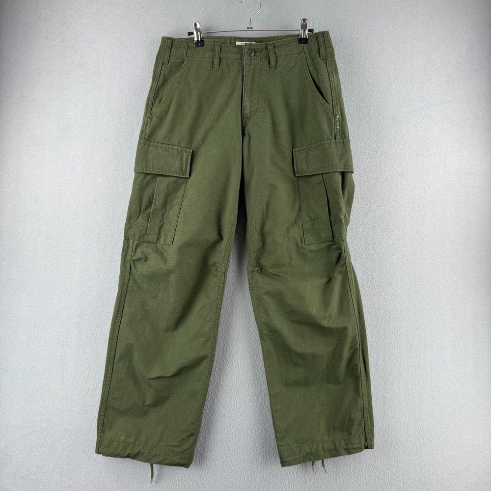 Japan Blue Jeans Pants Mens Fits 30x29 Ripstop Modern Military Cargo Fatigue
